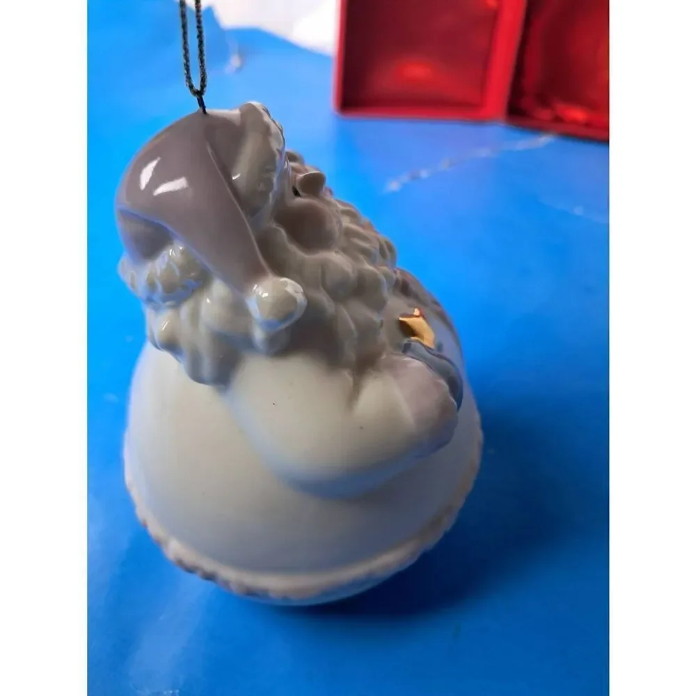 Formalities Braum Bros Santa Christmas Ornament w/ Box  Bell Hope Holiday Good